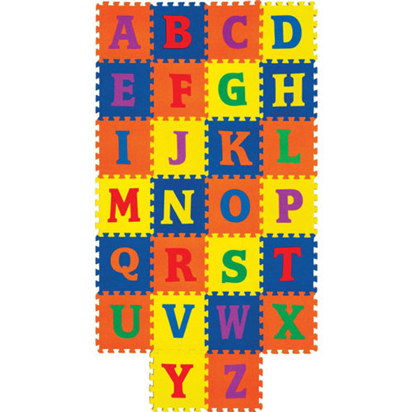 Alphabet Carpet Tile, Wonderfoam, 12"Wx12"H, 1 ST, Assorted
