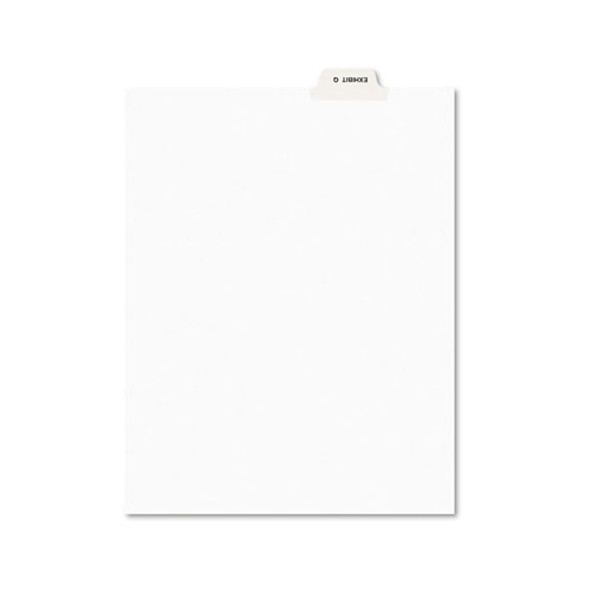 Avery-Style Preprinted Legal Bottom Tab Dividers, Exhibit Q, Letter, 25/Pack
