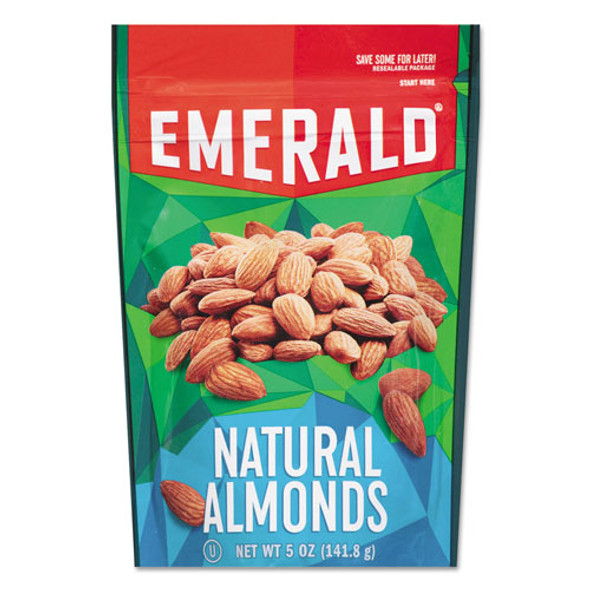 Natural Almonds, 5 oz Bag, 6/Carton