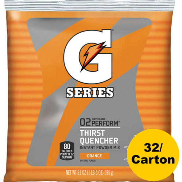 Mix Pouches, 2-1/2 Gal Yield/Pouch, 32/CT, Orange