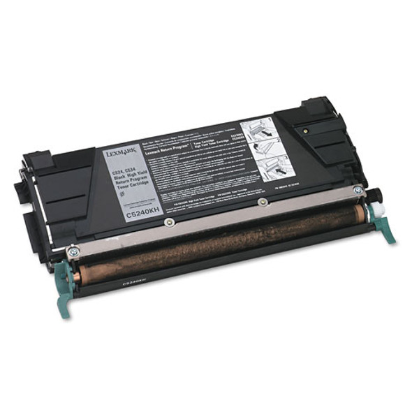 C5240KH (C524/C534) Return Program High-Yield Toner, 8000 Page-Yield, Black