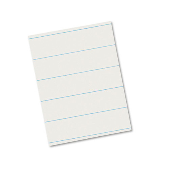 Ruled Newsprint Paper, 3/8" Short Rule, 8.5 x 11, 500/Pack