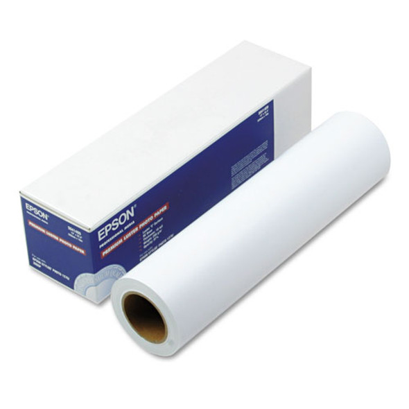 Premium Luster Photo Paper Roll, 10 mil, 13" x 32.8 ft, Premium Luster White