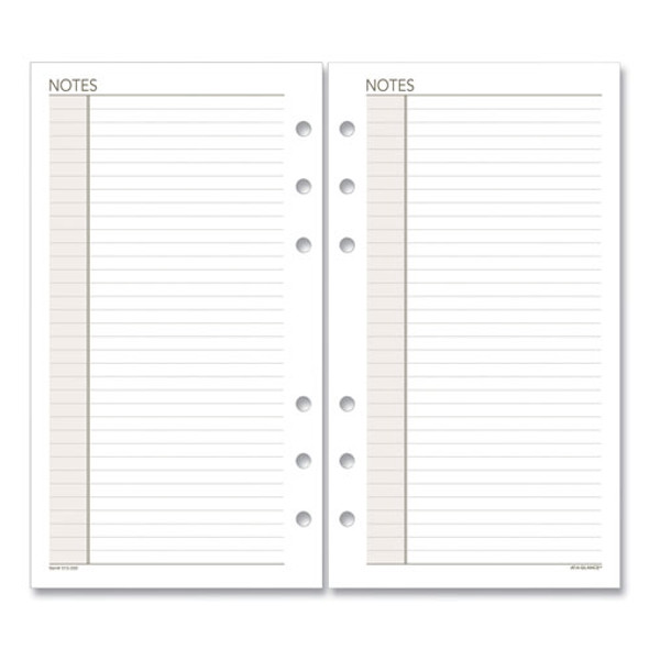 Lined Notes Pages, 6.75 x 3.75, White, 30/Pack