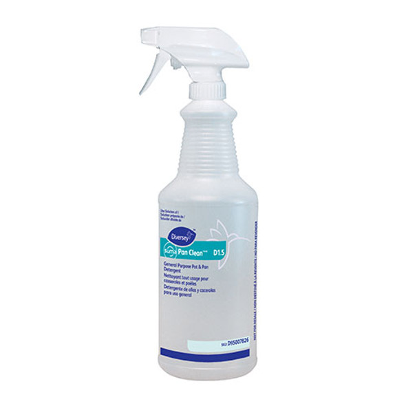 Pan Clean Spray Bottle, Clear, 12/CT