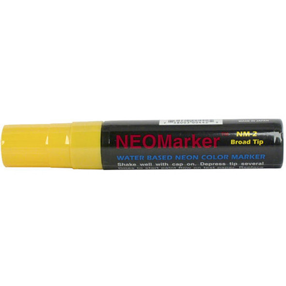 Yellow Neomarker with a Wide Tip
