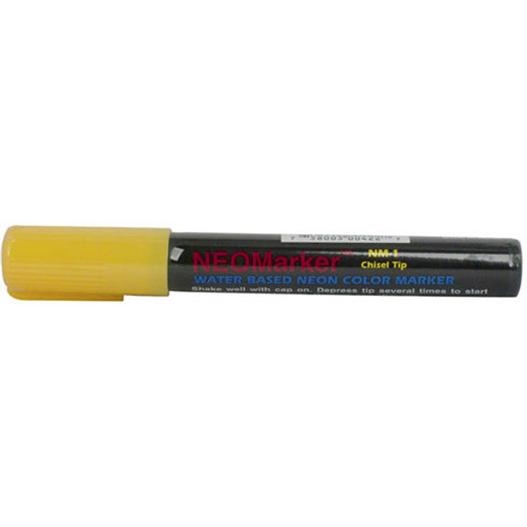 Yellow Neo Marker with a Chisel Tip