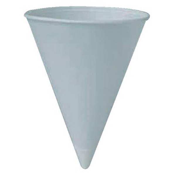 Solo Paper Cone Water Cups, 4 1/4 oz , White