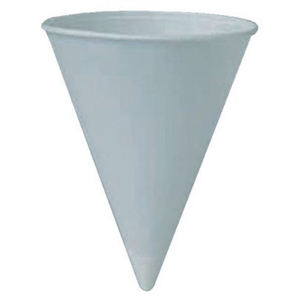 Solo Paper Cone Water Cups, 4 oz , White