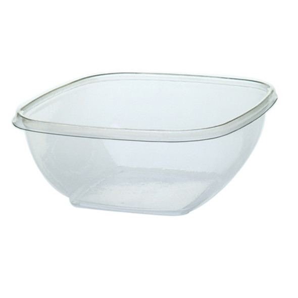 Bowl2 Plastic Square Bowl, 12 OZ, Clear