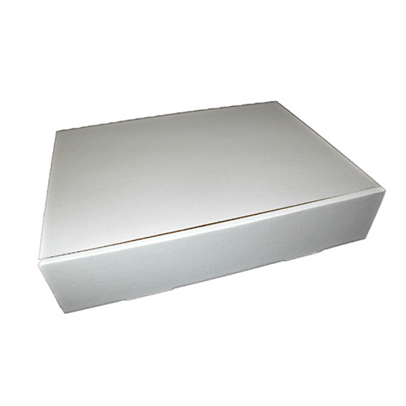 Corrugated Cake Box, 19"x14"x4", White