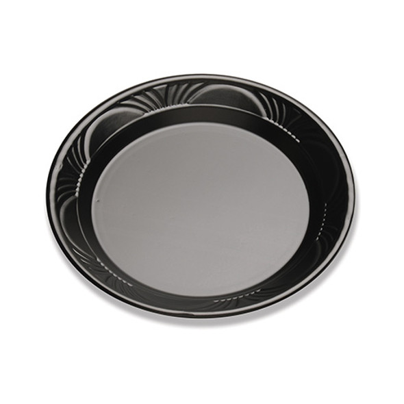 9" Plastic Plate, Black Pearl