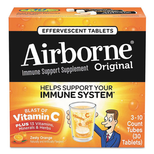 Immune Support Effervescent Tablet, Orange, 30 Box, 72 Boxes/Carton