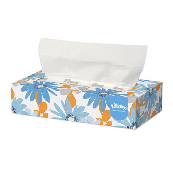 White Facial Tissue, 2-Ply, Pop-Up Box, 100/Box, 36 Boxes/Carton