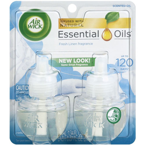 Scented Oil Refill,F/Warner,0.67Oz,2/Pk,Linen,Cl