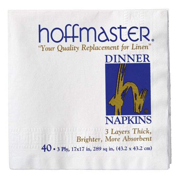 Dinner Napkin, 17"x17", White