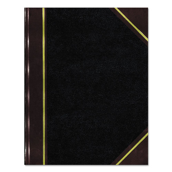 Texthide Record Book, Black/Burgundy, 300 Green Pages, 10 3/8 x 8 3/8