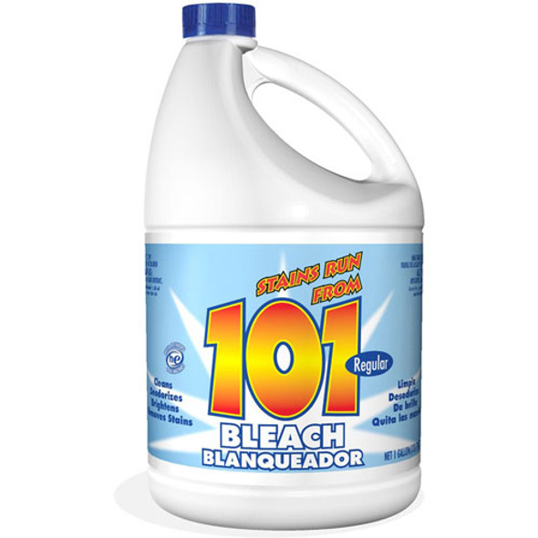 Custom 101 Regular Bleach, Liquid, 128 fl oz (4 quart), 1 Bottle, Clear