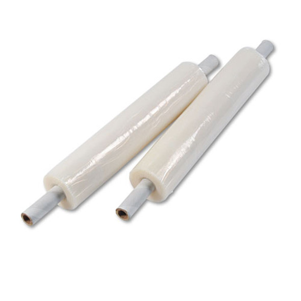 Universal Stretch Film with Preattached Handles, 20" x 1000ft, 20mic (80-Gauge), 4/Carton