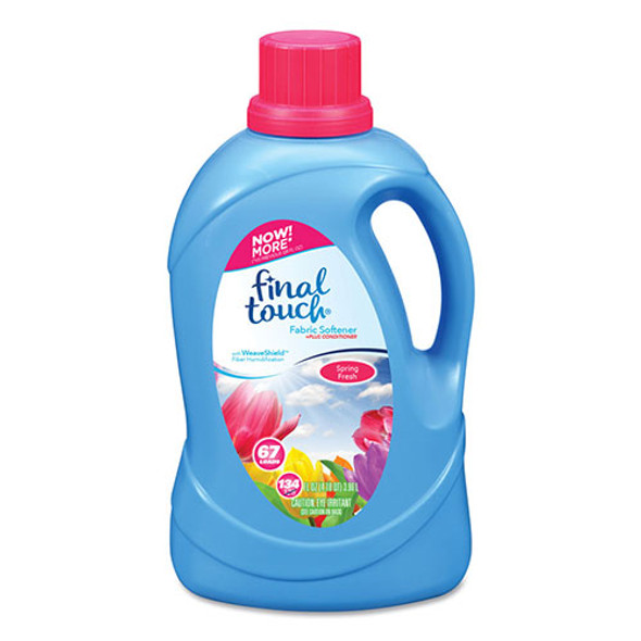 Fabric Softener, Spring Fresh Scent, 67 Loads, 134 oz Bottle, 4/Carton