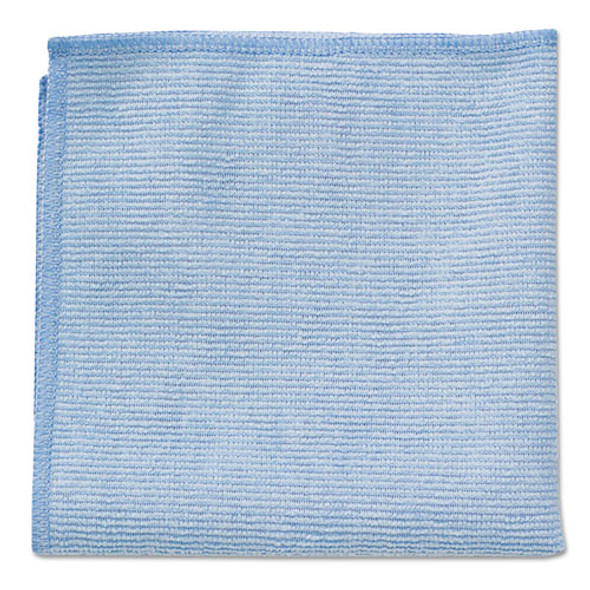 Microfiber Cleaning Cloths, 16 X 16, Blue, 24/Pack