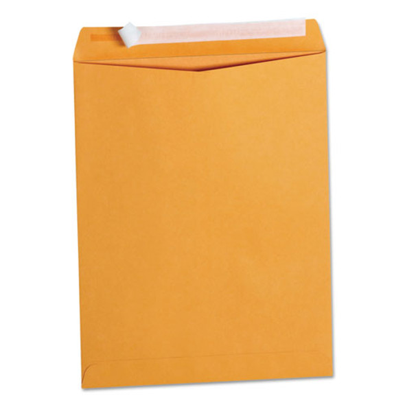 Universal Peel Seal Strip Catalog Envelope, #13 1/2, Square Flap, Self-Adhesive Closure, 10 x 13, Natural Kraft, 100/Box