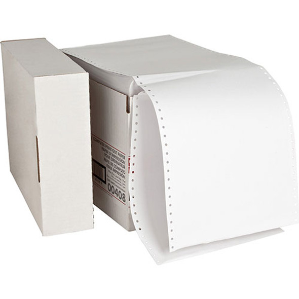Computer Paper, Plain, 20 lb., 9 1/2"x11", 2300 SH, White