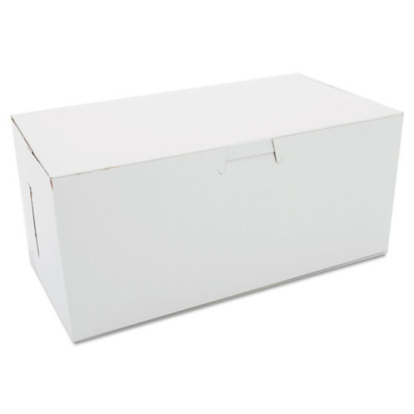 SCT Non-Window Bakery Boxes, 9 x 5 x 4, White, 250/Carton