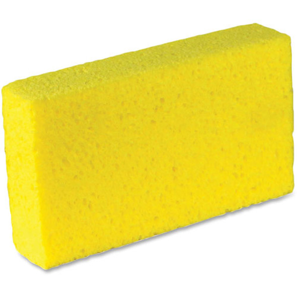 Impact Cellulose Sponge,1.7" x 4" x 7.6",Bio, 4PK/CT, Yellow