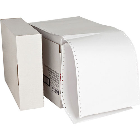 Computer Paper, Plain, 20 lb., 9 1/2"x11", 2550 SH, White