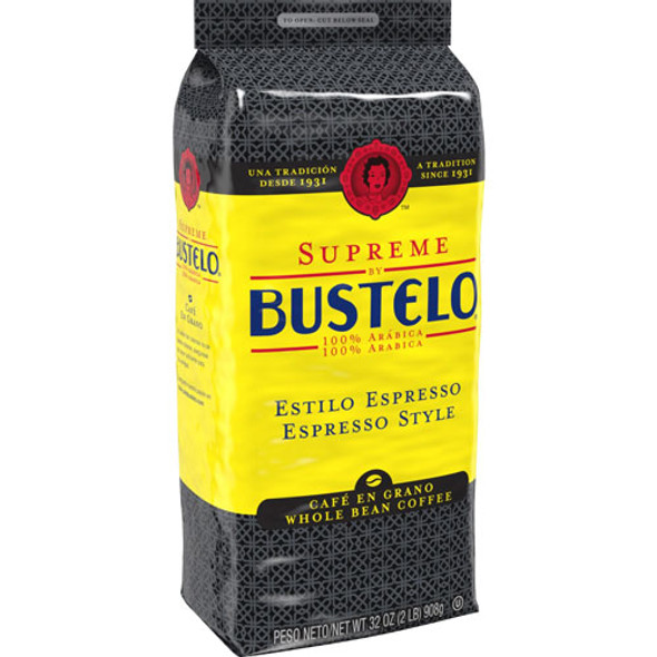 Whole Bean Coffee, Cafe Bustelo Supreme, Dark, 32 oz.