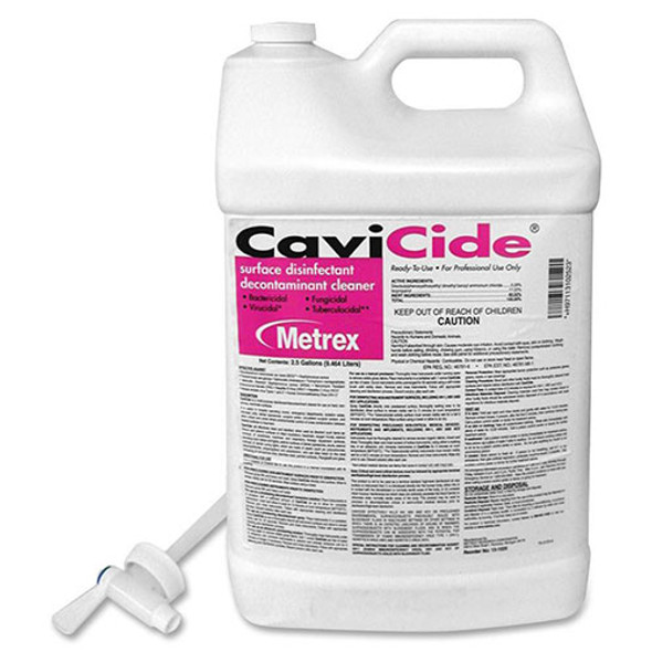 Cavicide Disinfectant/Cleaner, w/ Spigot, 2-1/2 Gallon