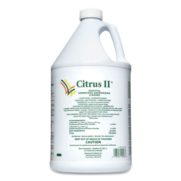 Beaumont Citrus II Germicidal Cleaner Liquid Solution, 1 Gallon