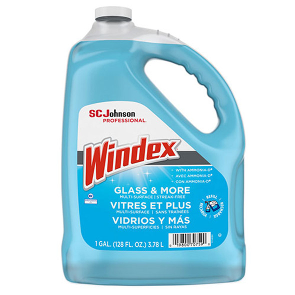 Glass Cleaner with Ammonia-D, 1gal Bottle, 4/Carton