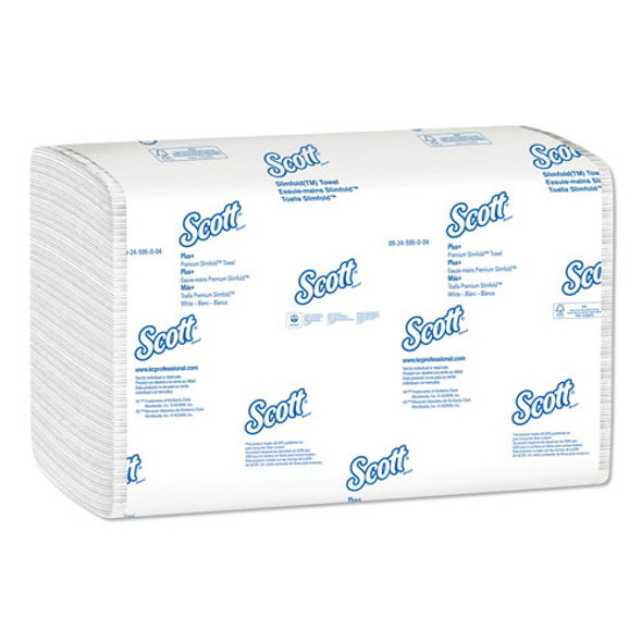 Control Slimfold Towels, 7 1/2 x 11 3/5, White, 90/Pack, 24 Packs/Carton