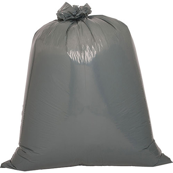 Black Flat-Bottom Trash Bags, 55 Gallon, 39" X 56", Case of 50