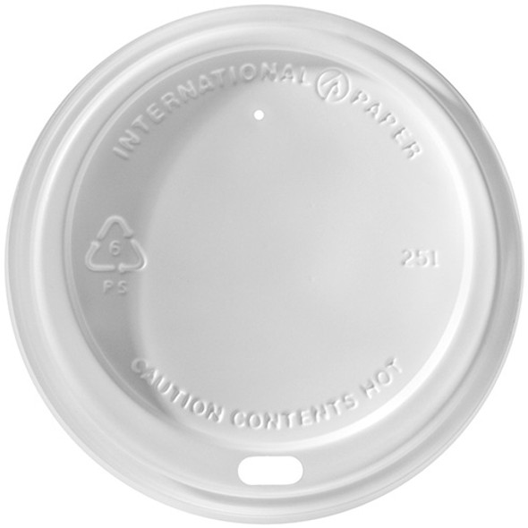 White Dome Hot Cup Lid, 10 oz. - 20 oz.