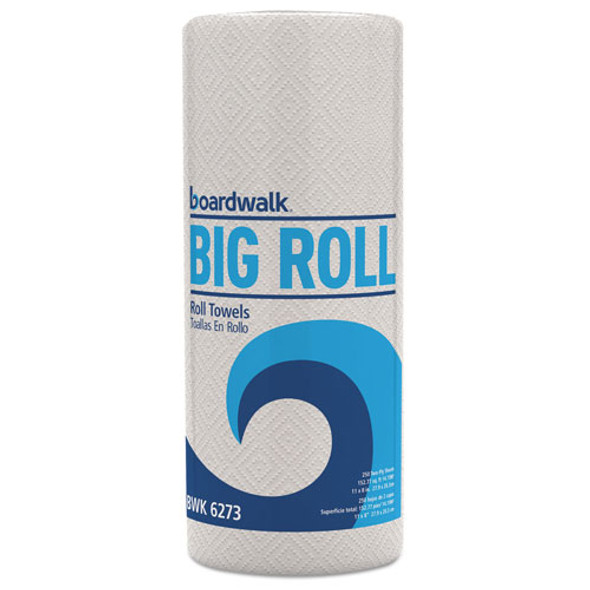 Household Perforated Paper Towel Rolls, 2-Ply, 11 x 8.5, White, 250/Roll, 12 Rolls/Carton