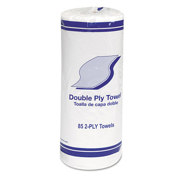 Kitchen Roll Towels, 2-Ply, 11", White, 85 sheets/Roll, 30 Rolls/Carton