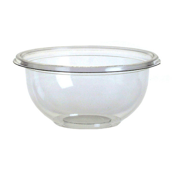 FreshPack Plastic Round Bowl, 16 OZ, Clear