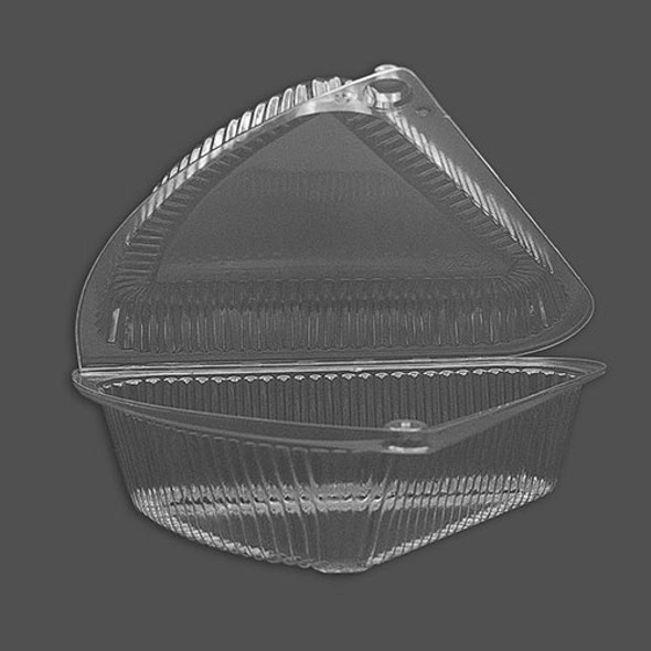 Inc Clear Hinge Single Serve Pie / Cake Wedge Container