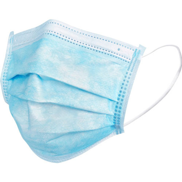 Special Buy Child Face Mask - Recommended for: Face - Disposable, 3-ply, Comfortable, Soft, Pleated, Earloop Style Mask, Latex-free - Blue - 50 / Box