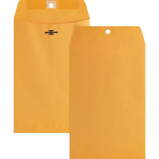 Clasp Envelopes, 28 lb., 6" x 9", Brown Kraft