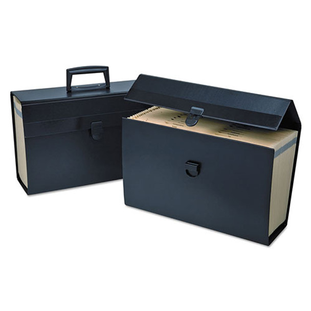 Letter/Legal Expanding Organizer, 15" Expansion, 19 Sections, 1/19-Cut Tab, Legal Size, Black