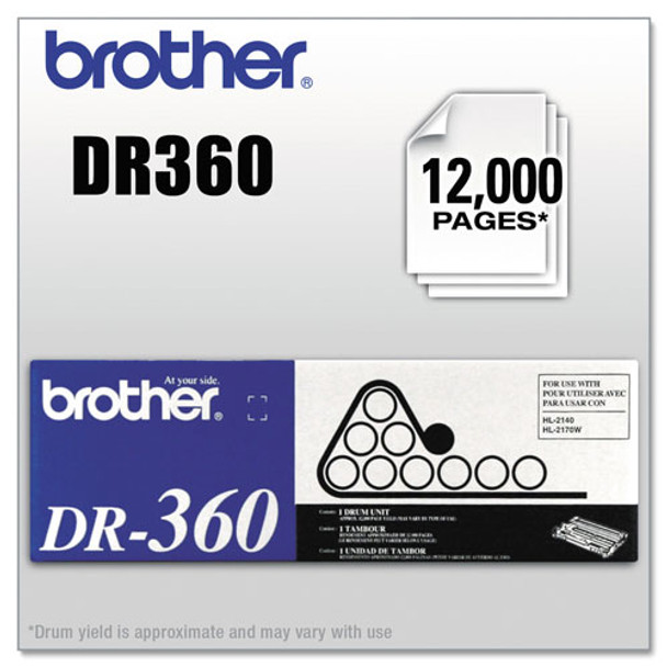 DR360 Drum Unit, 12000 Page-Yield