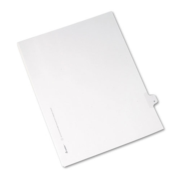 Preprinted Legal Exhibit Side Tab Index Dividers, Allstate Style, 10-Tab, 6, 11 x 8.5, White, 25/Pack