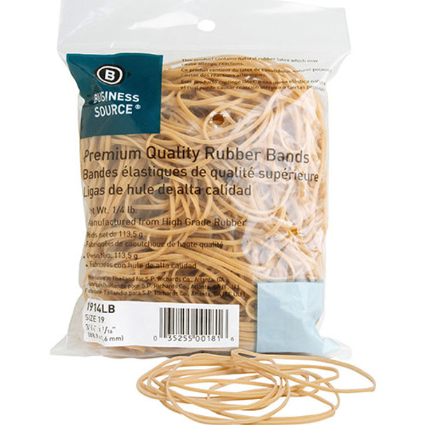 Rubber Bands, Approx. 425/BX,Size 19,3-1/2"x1/16",
