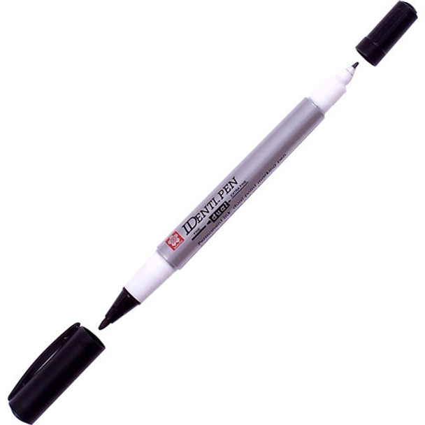 Identi-Pen, Fine/Extra-Fine Tips, Waterproof, Low-odor, Black