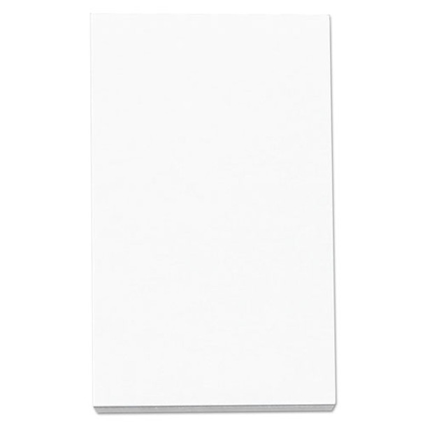 Universal Loose White Memo Sheets, 3 x 5, Unruled, Plain White, 500/Pack
