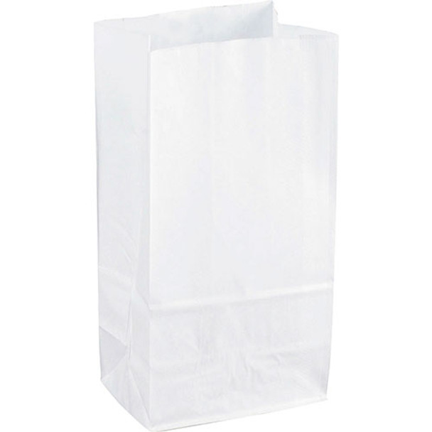 Paper Bags, 6" x 11", 10/PK, White